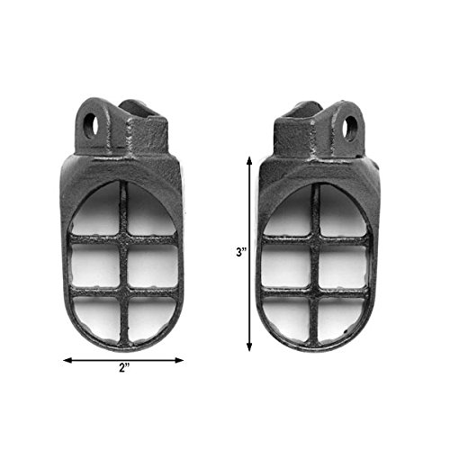 Krator Black Foot Pegs For Suzuki/Kawasaki Motocross Mx Rm125, Rm250, Rmx250, Dr-Z 400, Klx400R, Klx650 And More! (1991-2007) Dirtbike Foot Rest Stomper Footpegs #TOP2