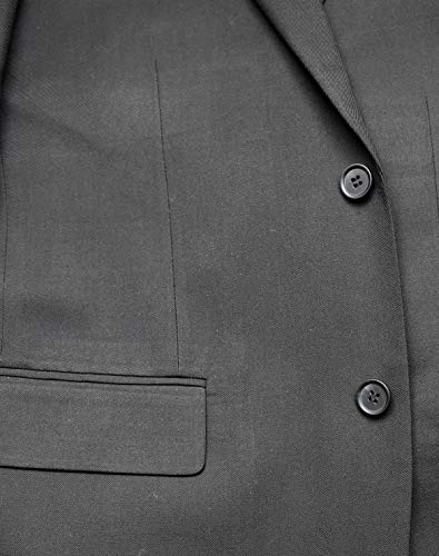 Raphael Men's Regular Classic Fit Solid Color 2 Button Mens Suit4