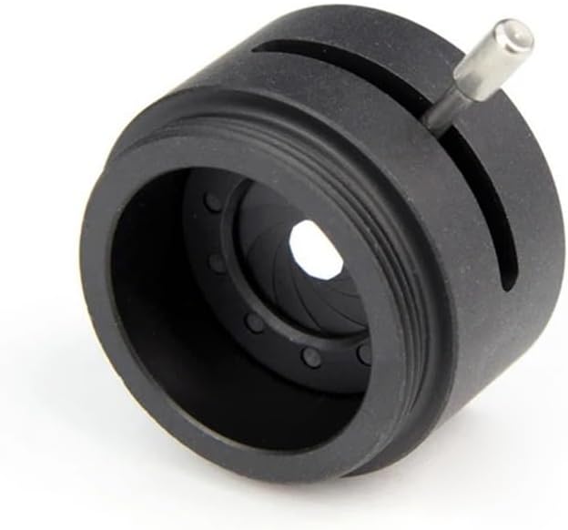 Lab Microscope Accessories Adjustable Aperture 1-12mm Iris Diaphragm CS to C Mount Camera Lens Module DIY Adapter Ring Coaxial Optical Lens Condenser Photo
