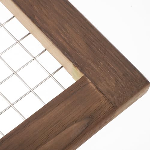 Jardinera de pared de acero 304 y madera iplusmile elegante 5