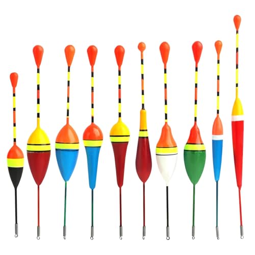 Set de Boyas de Pesca de Madera Ligera para Trucha y Pesca en el Mar, Incluye Flotadores de 1g y 3g, Colores Vivos y Duraderos, Apto para Todo Tipo de Pesca