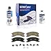 Detroit Axle - Front Brake Kit for 99-04 Jeep Grand Cherokee Drilled & Slotted Disc Brakes Rotors 1999 2000 2001 2002 2003 2004 Ceramic Brake Pads Replacement