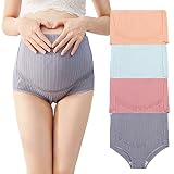 AUTUCAU Maternity Cotton Underwear High Waist Adjustable Pregnancy Seamless Soft Hipster Panties Ove