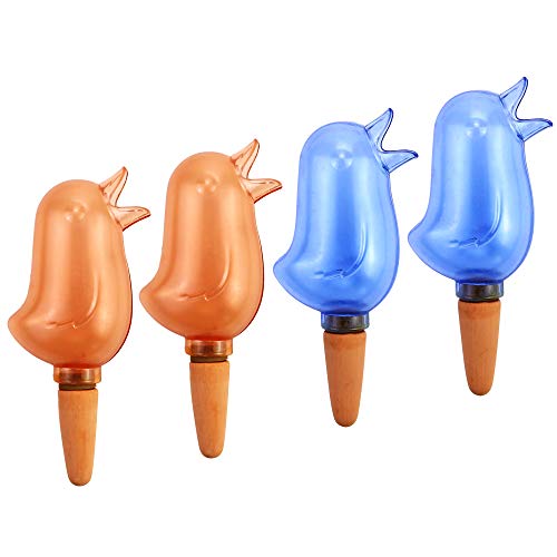 Acmer 4 Packs Plant Self Watering Spike Plant Self-Watering Stakes Automatic Watering Tool Plant Automatic Dripper Watering Bird Reservoir For Indoor And Outdoor #TOP4