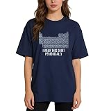 I Wear This Shirt Periodically T-Shirt Funny Sci-Fi Movie Fan Tee, Blue, L