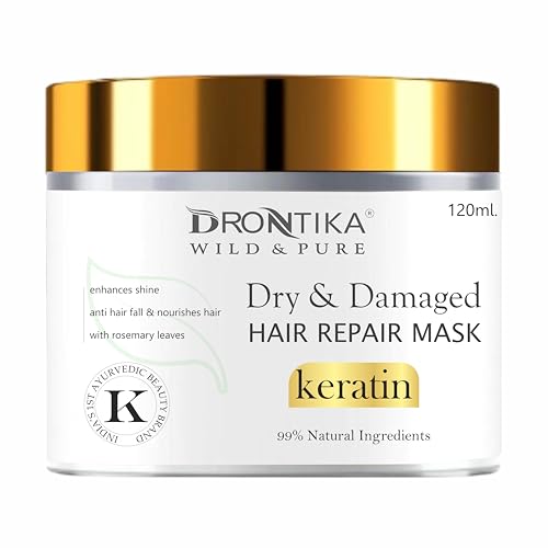 Image of Drontika Wild & Pure Hair Keratin Repair Mask - Strengthen, Repair, and Promote Healthy Hair Growth with Korean Formulation 120ml. count 1