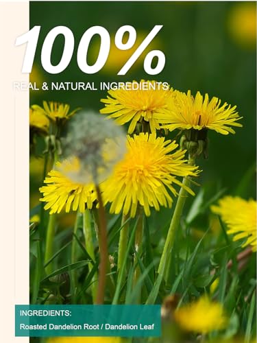 TeeLux Löwenzahn Tee Beutel 100 Stück, Vegan, Löwenzahnwurzel & Blätter, Reiches Aroma, Natürlicher Koffeinfreier Kräutertee