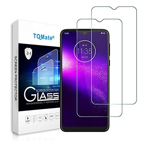 TQmate 2Pack, Screen Protector for Motorola One Macro, Tempered Glass Film Compatible with Motorola One Macro, Bubble Free, Scratch resistant, Shockproof, Anti-Oil Cover