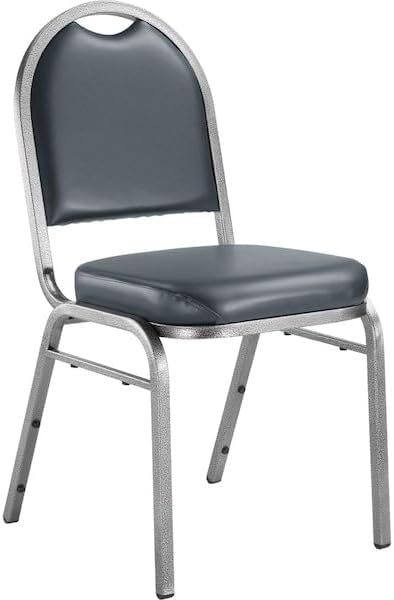 Stacking Chair, Vinyl Blue, Mfr: 9204-SV-A