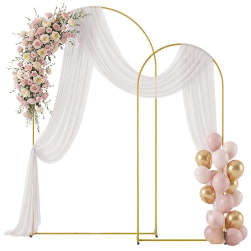 Gold Wedding Arch Stand, Arch Backdrop Stand Set of 2