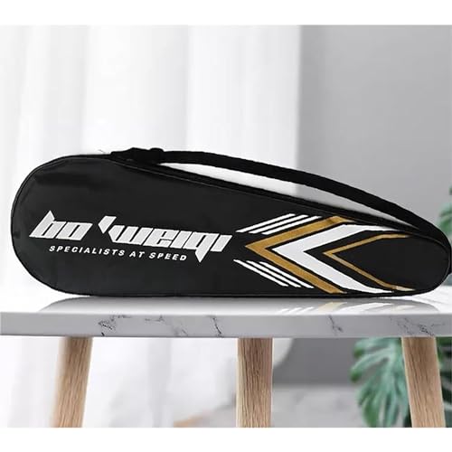 Jrhncy Wasserdichte Badminton-Tasche für 2 Schläger - Schulter-Rucksack mit Reißverschluss - Tragbare Sport-Umhängetasche