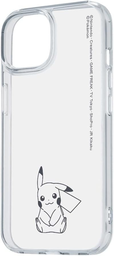 イングレム Inglem iPhone 15 Case Pokemon Hybrid Cover Charaful/Pikachu