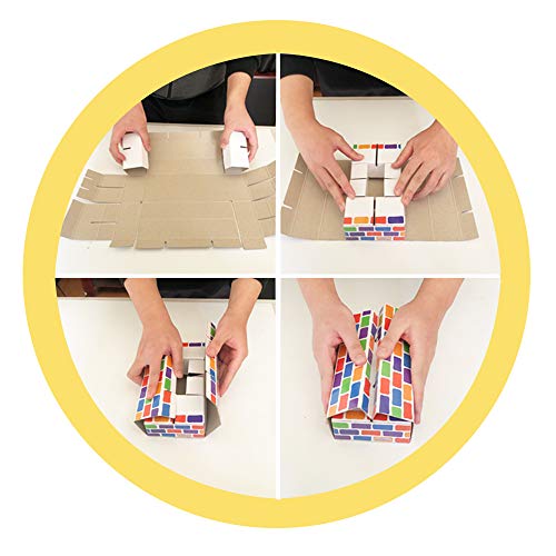 Deluxe Jumbo Cardboard Blocks 42-Pack Extra-Thick Cardboard Building Blocks Mini Whale Paper Brick Toy #TOP4