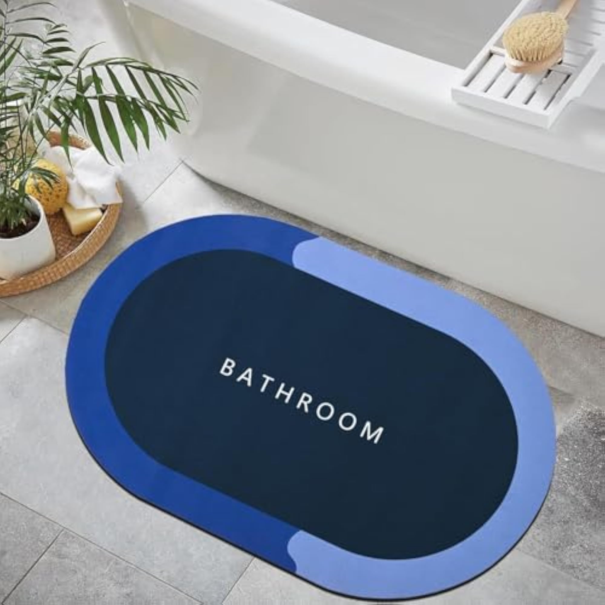 Silicon Door Mat Bathroom Carpet Super Absorbent
