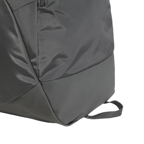 Image of adidas Defender 5 Duffel Bag for Sports, Gym and Travel, Grey Six /Pure Orange, OSFA