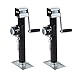 Produktbild Stützfuß anhänger, Square Drop Leg Trailer Jack, 2pcs 1000kg Last Anhänger Jack Rohr Montage Side Wind Drop Bein