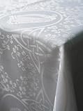 Samuel Lamont Easycare Damask Tablecloth Celtic Pattern Rectangle, Table Cover for Dining/Party/Buffet/Wedding 54'x 70'