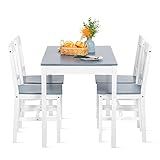 🍅【Taille du produit】Dimensions de la table : 108*65*73 CM. Dimensions de la chaise : 41.5*46.5*85 CM.Veuillez noter que toutes les mesures sont manuelles avec la déviation possible est de 1-3 cm