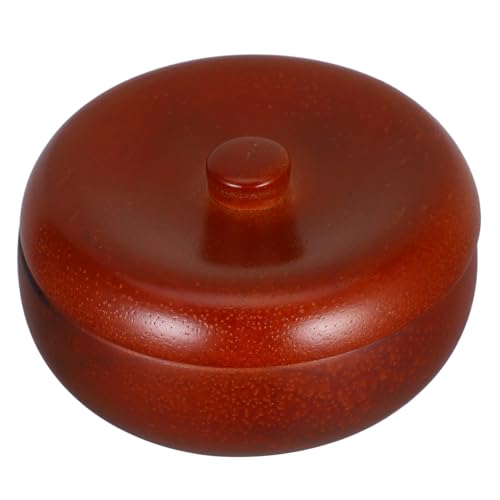 SOLUSTRE Razor Bowl Mug Shaving Cream for Men Wooden Shaving Bowl with Lid for Smooth Shave