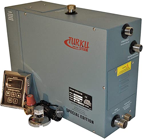 Turku Full Kit Rx60I Special Edition 6Kw 240V Spa Steam Generator With Vapor-Proof Ks - 100A Control Pad, Steam Head And Built-In Auto Drain Flush System. #TOP28