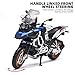 RZAPE Diecast Motorcycle Model Kit 1/12 Scale R1250 GS ADV Model Motorcycles,Kids Motorcycles Toy Front Wheel Can Be Steered Left and Right,Motorcycle Toys for Kids 3-5（Blue）