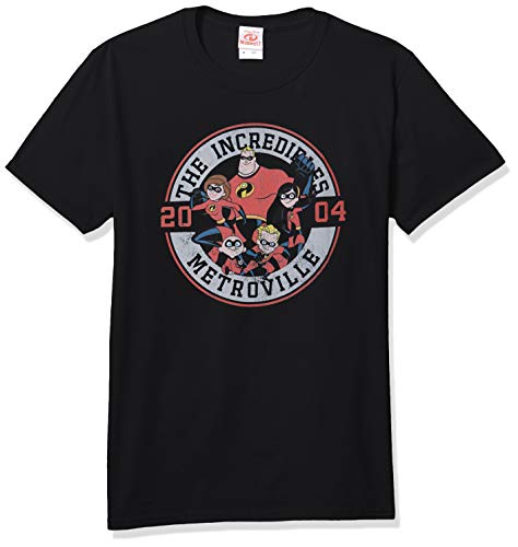 Disney Men's Men's Incredibles Tees Shirt, Black/Team Incredible, XXXX-Large
