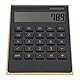 Estink Tischrechner mit Dual-Solar- und Batteriebetrieb und LCD-Display, Schlanker und Tragbarer Taschenrechner für Schule, Büro, Familie, 114 X 190 X 37 Mm (Schwarz)