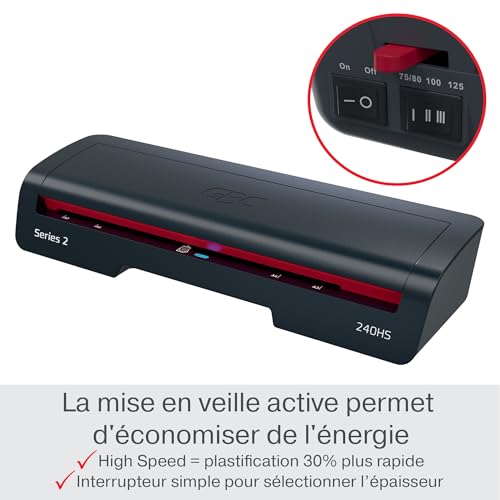 Plastifieuse GBC 240HS A3 solution rapide pour éviter le bourrage thermique - 4