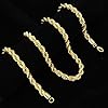 8mm Gold Rope Chain Necklace - Luxury and Smooth Finish 18K Real Gold Plated Jewellery Necklace for Men, Women, and Teens (Length: 24 Inches) - Bling King London #4