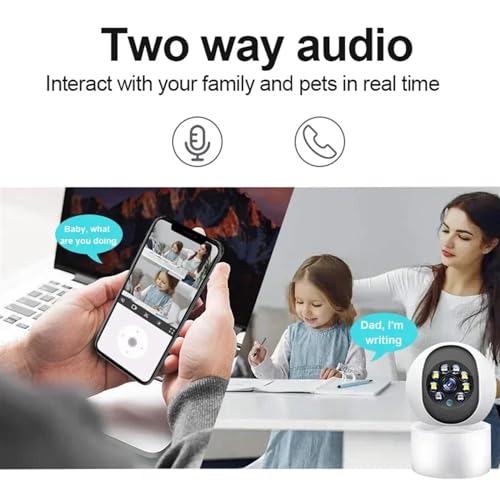 Kamera PTZ Wi-Fi 360° Bezpieczeństwo w domu Automatyczne śledzenie Wykrywanie ludzi Dwukierunkowa bezprzewodowa kamera IP Audio Niania elektroniczna Baby Monitor Łatwa instalacja(3MP Camera Add 32G)