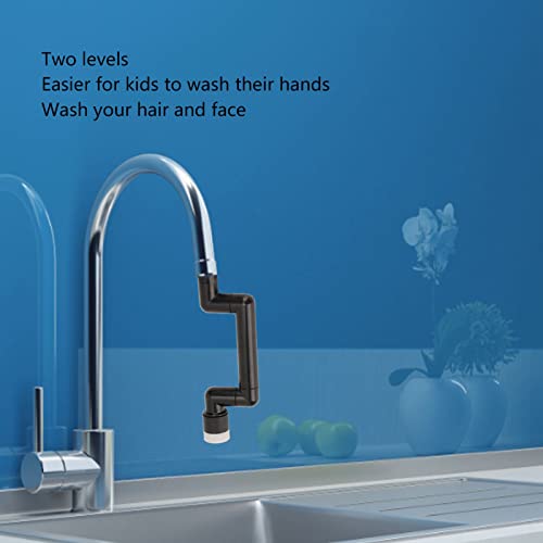 Mumusuki Kitchen Sink Faucet, Rotary Faucet Extender Kitchen Sink Faucet Aerator Splash Stop Filter Swivel Robotic Arm Swivel Faucet #TOP6