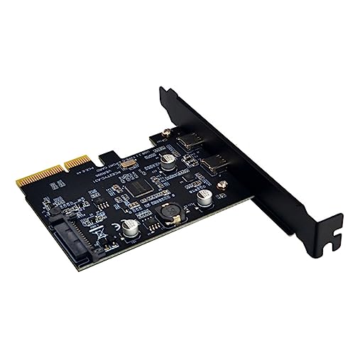 Angoily Expansion Card Dual Type- Fast Data Transfer Pci Adapter for Computer Compatible Winxp Easy Installation