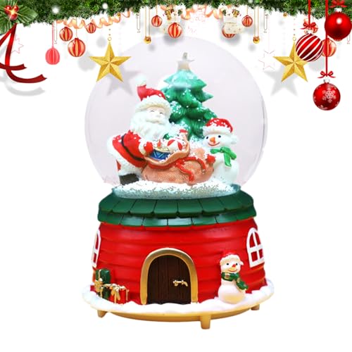 Linternas de Navidad con Papá Noel y alce, el regalo ideal con música y luces LED 8