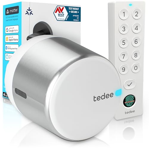 tedee GO2 Allu Serratura Smart con tastiera biometrica a impronta