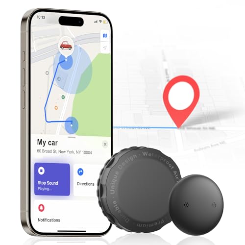 Smart Tag - Mini GPS Tracker Device with Weatherproof Magnetic Case - No Monthly Fee - Works with Apple Find My (iOS Only) - Hidden Real-Time GPS Tracking for Vehicles, Kids, Car & More