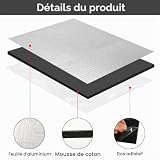 12 Pezzi Tappetini Isolanti per Auto 250 x 180 x 5 mm Tappetino Fonoassorbente per Auto Pannello Isolante in Alluminio Butilico Tappetino Isolante per Isolamento Acustico Impermeabile Ignifugo - 3