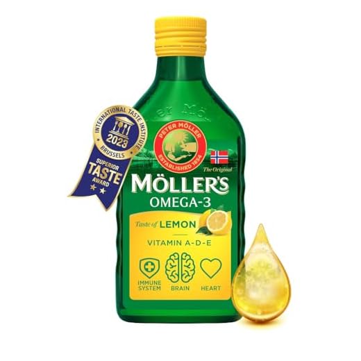 Moller’s ® | Aceite de hígado de bacalao con omega 3 | Complemento dietético con omega-3 EPA, DHA y vitaminas A, D y E | Aceite de hígado de bacalao | Sabor Limón | 250 ml