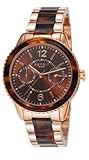 Gehäuse Farbe: braun Esprit Damen-Armbanduhr Marin Tortoise Rose Analog Quarz ES106742004