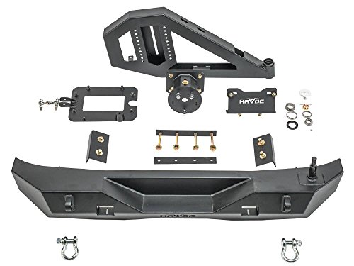 Havoc Hpg-43-20202 Aftershock Gen 2 Rear Bumper W/Tire Carrier; 07-18 Jeep Wrangler Jk/Jku #TOP3
