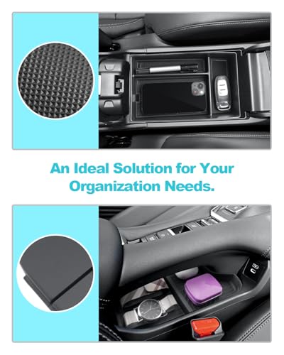 Image of CDEFG 2Pcs for 2023 2024 2025 2026 2027 HR-V Center Console Organizer Tray | for 2023-2026 2027 Honda HRV HR-V Accessories Middle & Lower Console Tray Storage Box Floor Tray Sunglasses Holder