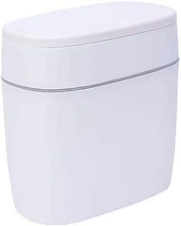 浴室のリビングルームのトイレの缶詰の創造的なゴミ箱の家庭用ゴミ箱(B,With lid)