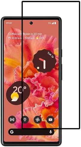 DD SON Tempered Glass Screen Protector Compatible For Googel Pixel 6(11D) Smartphone With Edge To Edge Coverage And Easy Installation Kit,Black