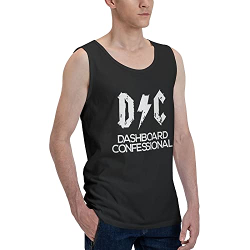 Gymp Dashboard Music Confessional Band Logo Tank Tops Men's Bodybuilding Gym Shirt Sleeveless Shirts Undershirt Workout Tank Top Black Small #TOP1