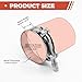 2 Pack 5 inch T-Bolt Hose Clamps, Stainless Steel_304 Working Range 133mm-141mm for 5