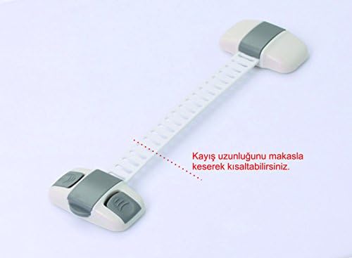 Miny Baby Unisex Buzdolabı, Dolap Çok Amaçlı Kilit (Gri) - Görsel 5