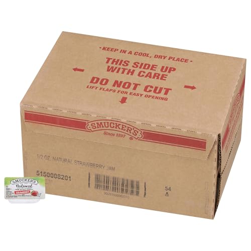 Smucker's Strawberry Jam, 0.5 Ounce (Pack of 200)