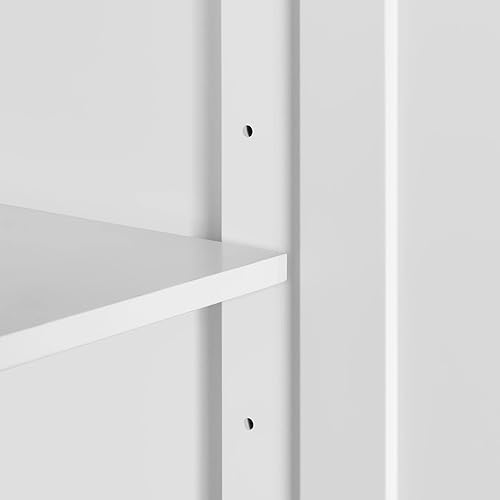 Miniatura 9 de Topeakmart Carrito de isla de cocina con armario de almacenamiento y 1 cajón, carrito de cocina rodante con toallero y estante para especias,