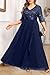 Talisea Mother of the Bride Dress Plus Size Navy Blue Bridesmaid Wedding Guest Chiffon Formal Prom Long Dress for Women 2025