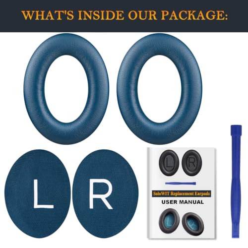 Image of SOULWIT Earpads for Bose (QC45 /QC SE /QC Wireless) - Twilight Blue | for (QuietComfort 45 /Quiet Comfort SE /Quiet Comfort Wireless) Over-Ear Headphones
