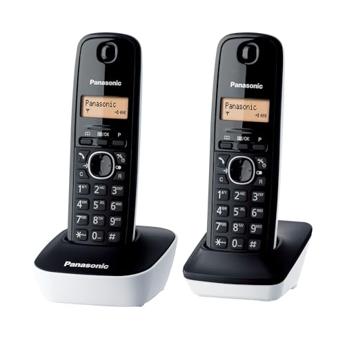 Téléphone sans fil DECT Panasonic KX-TG1612FRW duo blanc à la maison